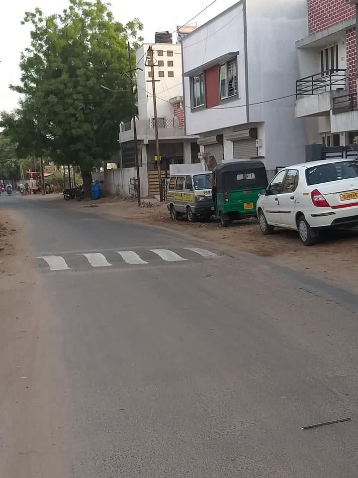 Road safety marking initiative by volunteers